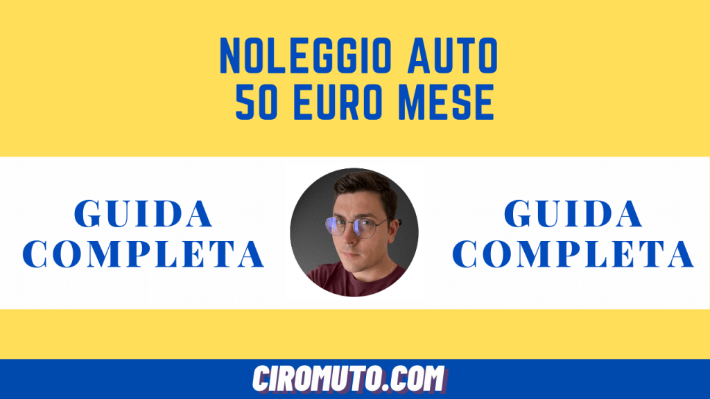 noleggio auto 50 euro mese