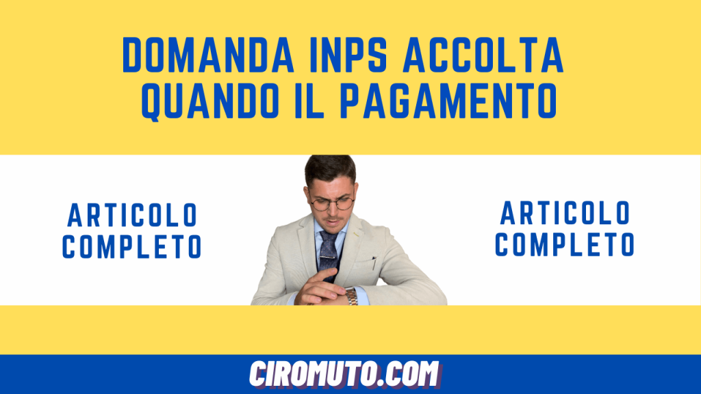 domanda inps accolta quando il pagamento