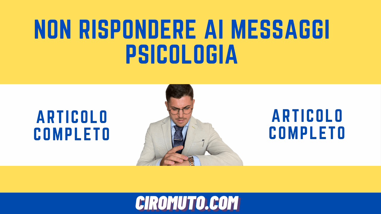 Non rispondere ai Messaggi e indifferenza | Scopri perché succede questo