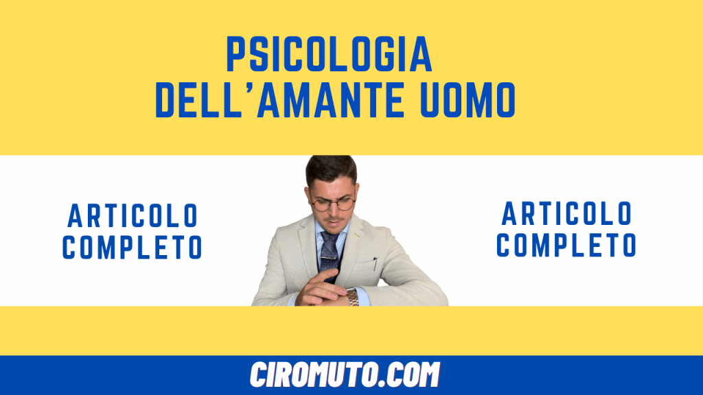 psicologia dell'amante uomo