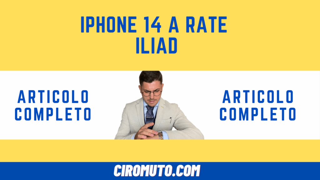 iPhone 14 a RATE Iliad