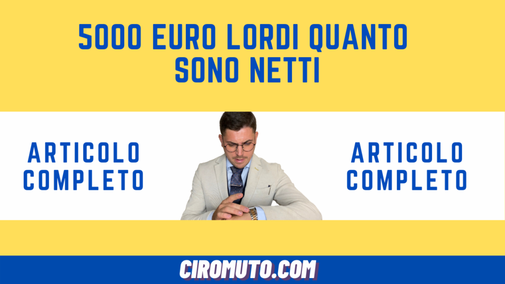 5000 euro lordi quanto sono netti