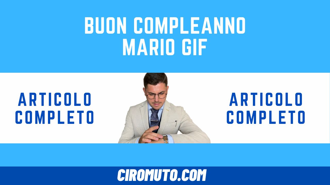 Buon Compleanno Mario GIF