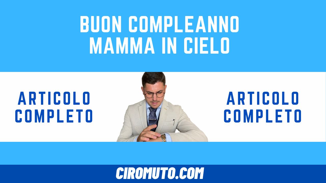 buon compleanno mamma in cielo