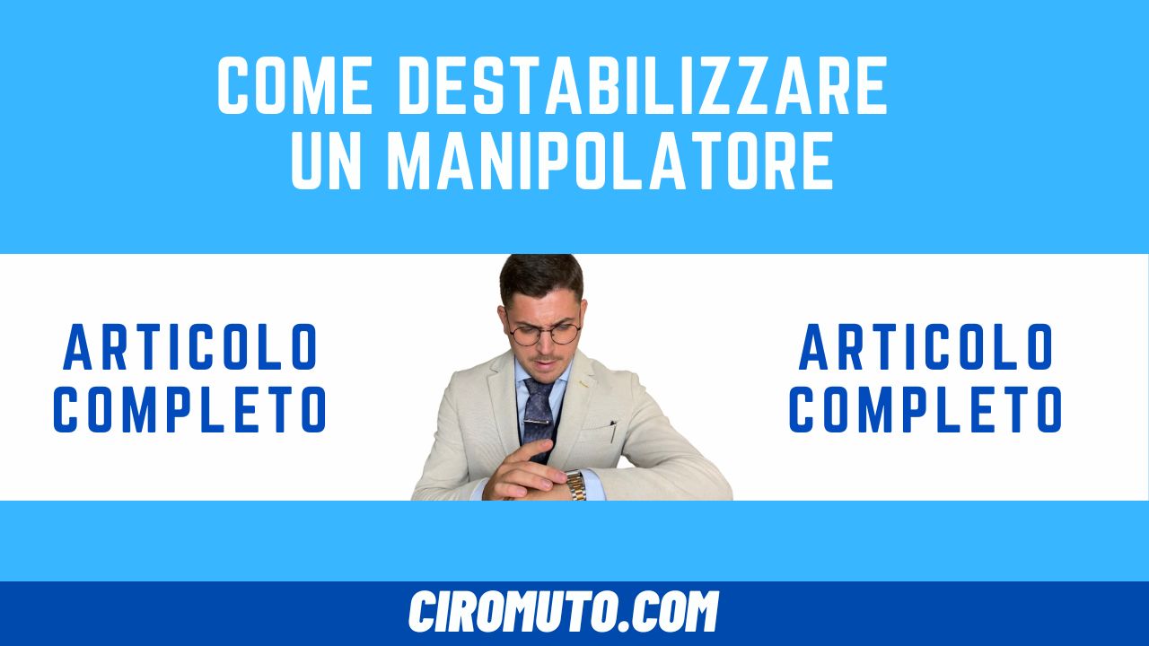 come destabilizzare un manipolatore