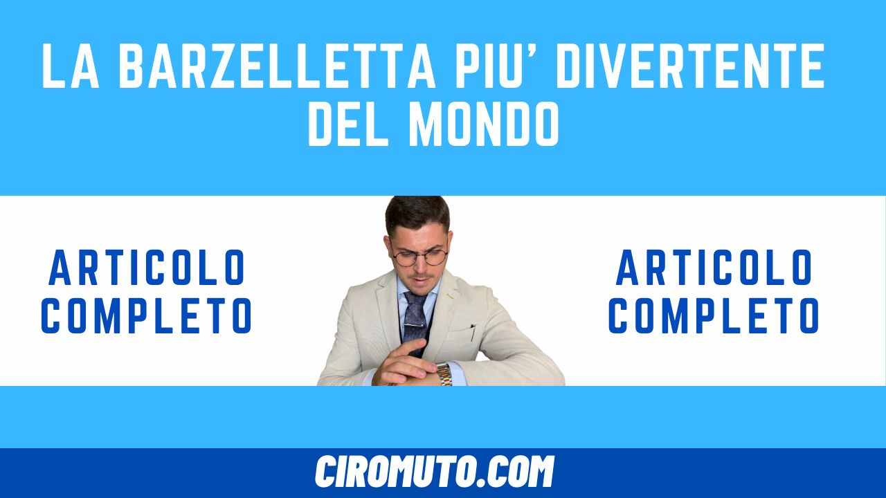 la barzelletta più divertente del mondo