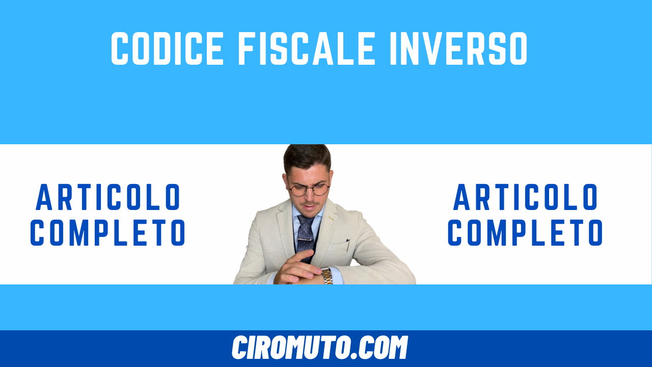 codice fiscale inverso