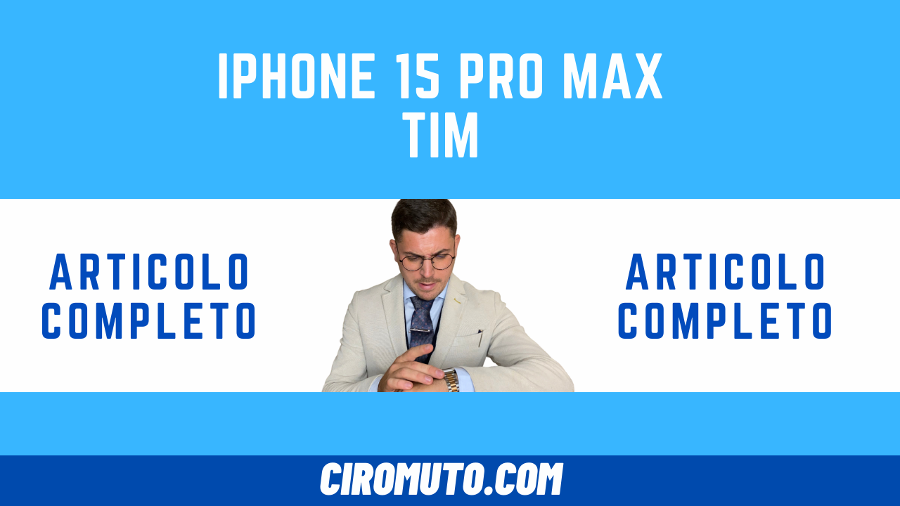 iPhone 15 pro MAX TIM